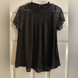 Torrid 00 Elegant Black Lace Women's Top